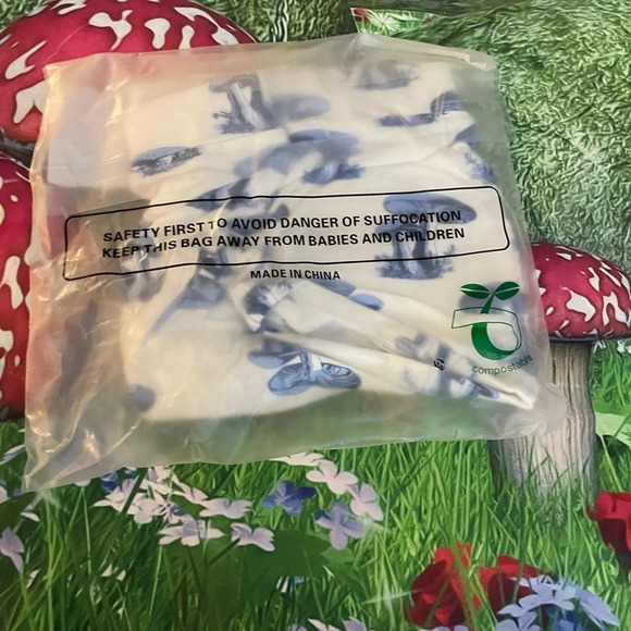 Kate Quinn RETRO BLOOMER BLUE FOREST MUSHROOM, BAMBOO, 18-24m, NWT - Picture 4 of 5